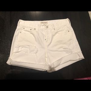 Madewell white shorts